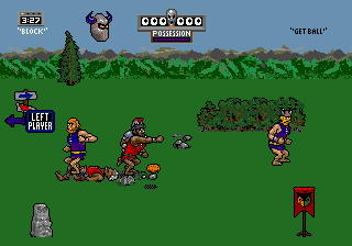 Jerry Glanville's Pigskin Footbrawl (USA) In game screenshot